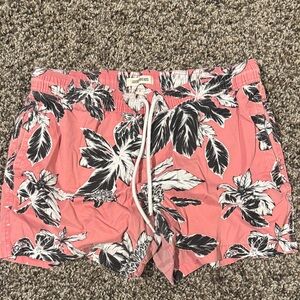 Goodfellow & Co Coral Floral Women's High Waist Shorts